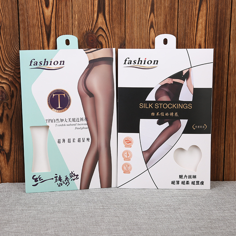 Pantyhose Packaging Box One Piece Pantyhose Packaging Bag Long Stockings Paper Box