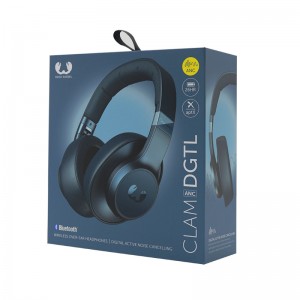 Hovedtelefoner emballageboks dobbelt kobberpapir lamineret grå tavle klap magnet boks hård papirboks